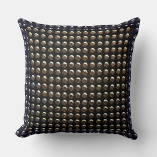 Almofada Travesseiro decorativo Padrão de Studs Metálicos