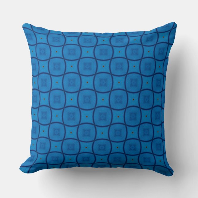 Almofada Travesseiro decorativo Padrão Design das Linhas Az (Frente)
