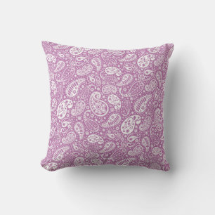 Almofada "travesseiro decorativo paisley roxo"
