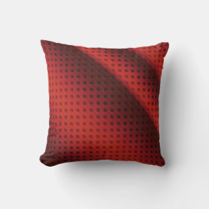 Almofada Travesseiro decorativo perfurado vermelho em placa
