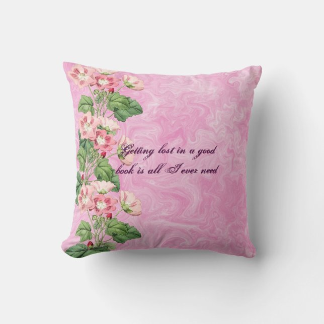 Almofada Travesseiro decorativo Personalizado de Flores Ros (Frente)