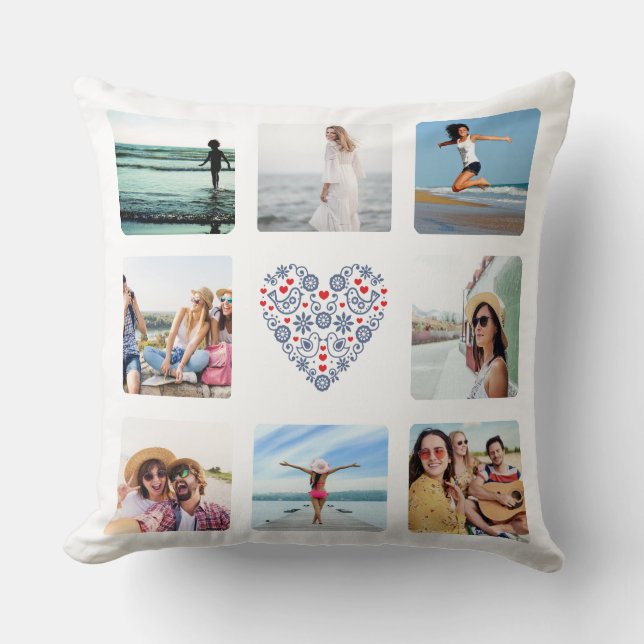 Almofada Travesseiro decorativo Personalizado de Padrão Fol (Frente)