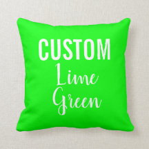 Travesseiro decorativo Personalizado de VERDE LIMÃ