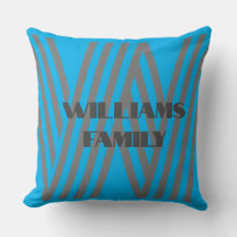 Travesseiro decorativo personalizado família monog