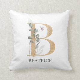 Almofada Travesseiro decorativo Personalizado Floral B Mono