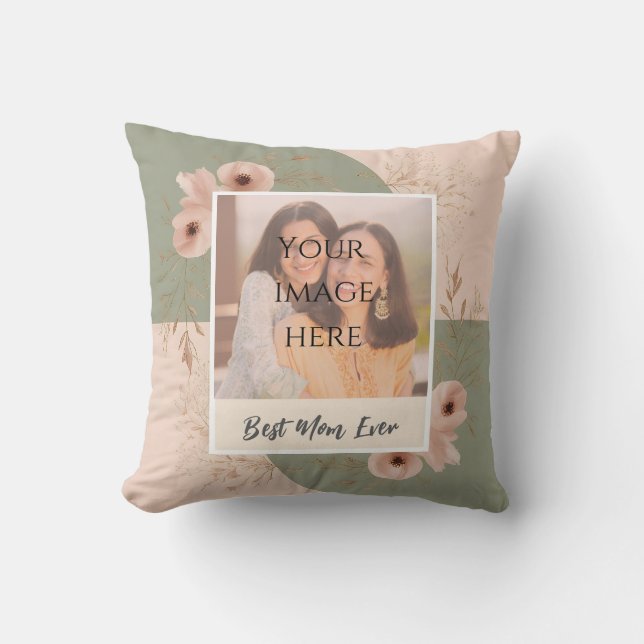 Almofada Travesseiro decorativo personalizado "Melhor Mãe d (Frente)