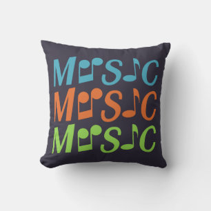Almofada TRAVESSEIRO DECORATIVO personalizado MÚSICA