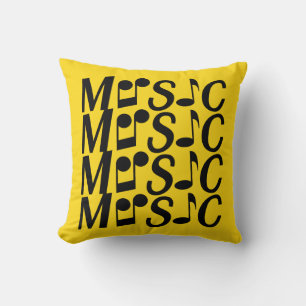 Almofada TRAVESSEIRO DECORATIVO personalizado MÚSICA