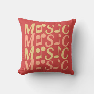 Almofada TRAVESSEIRO DECORATIVO personalizado MÚSICA