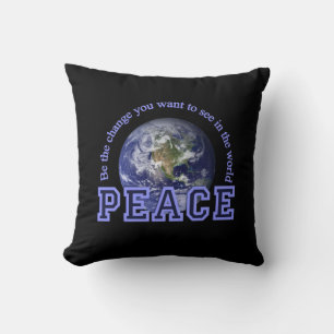 Almofada Travesseiro decorativo personalizado PEACE
