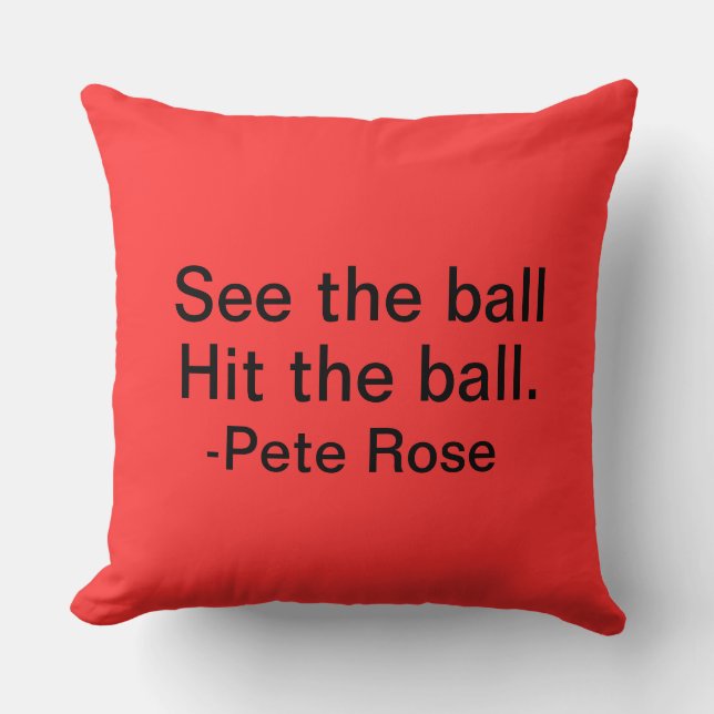 Almofada Travesseiro decorativo Pete Rose (Frente)