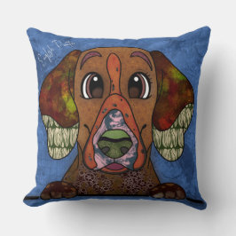 Almofada Travesseiro decorativo pintado manualmente pelo Po