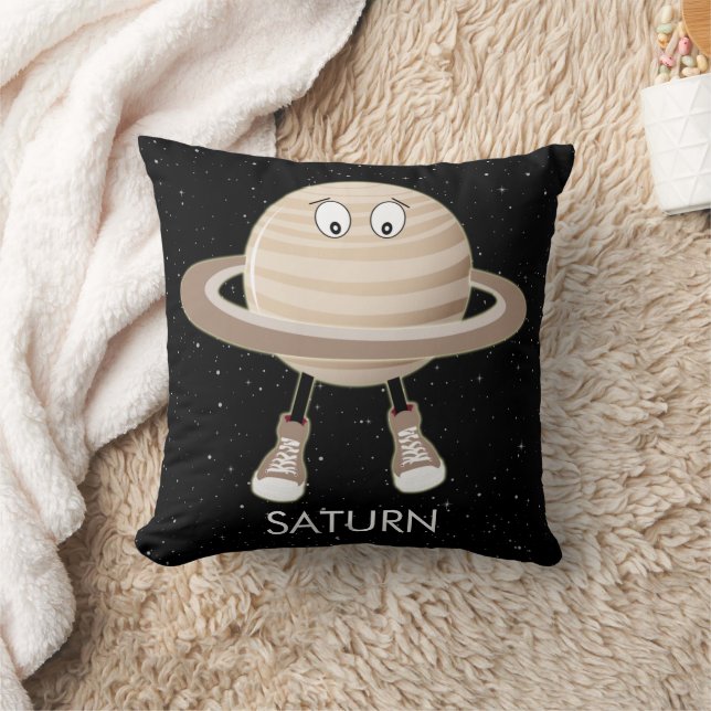 Almofada Travesseiro decorativo Planet Saturn & Stars (Cobertor)