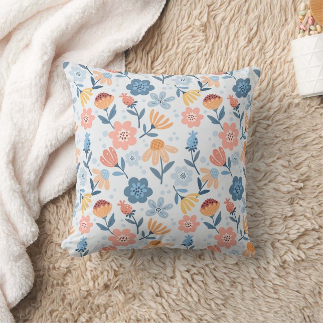 Almofada Travesseiro decorativo Playful Floral Pattern (Cobertor)