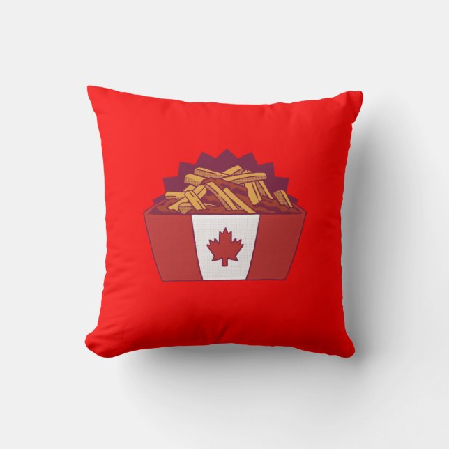 Almofada Travesseiro decorativo Poutine (Frente)