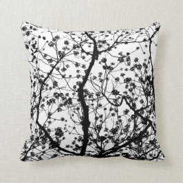 Almofada Travesseiro decorativo preto & branco do teste