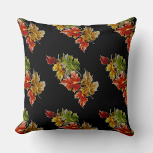 Almofada Travesseiro decorativo preto do teste padrão das