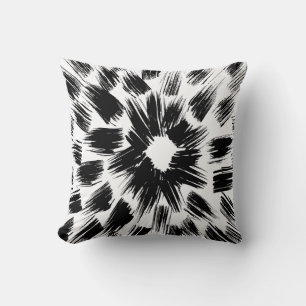 Almofada Travesseiro decorativo preto e branco com ressonâ