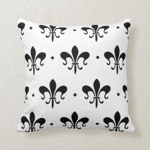 Almofada Travesseiro decorativo preto e branco do teste