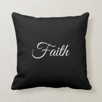 Travesseiro decorativo Preto Faith