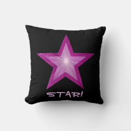 Almofada Travesseiro decorativo preto quadrado verde-estrel