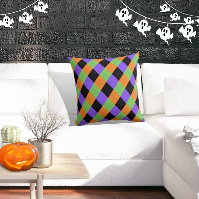 Almofada Travesseiro decorativo Preto Spooky Halloween Argy (Criador carregado)