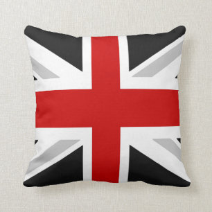Almofada travesseiro decorativo preto vermelho-