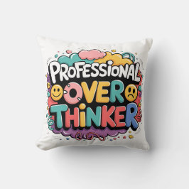 Almofada Travesseiro decorativo Professional Over Thinker
