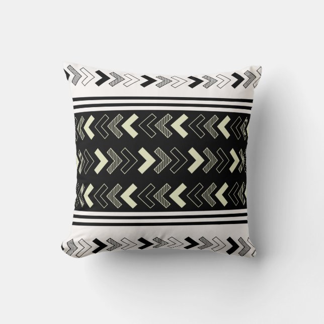 Almofada Travesseiro decorativo projetado com seta branca p (Frente)