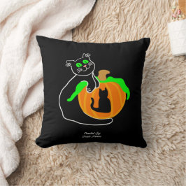 Almofada Travesseiro decorativo Pumpkin Preto