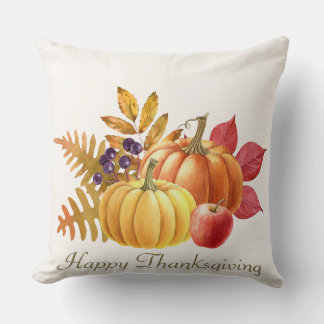 Almofada Travesseiro decorativo Pumpkins de Ação de Graças