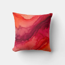 Almofada Travesseiro decorativo Quadrado de Fumaça Colorida