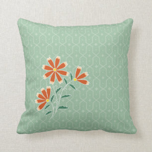 Almofada Travesseiro decorativo Quadrado Naila Floral Batik