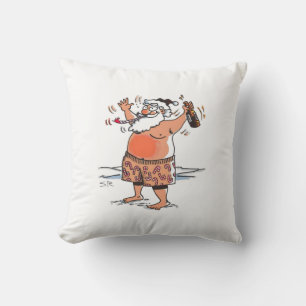 Almofada travesseiro decorativo quadrado Papais noeis bebad