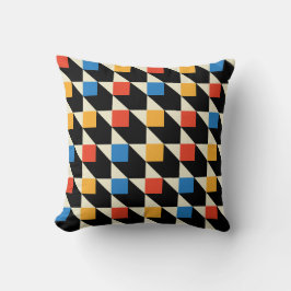 Almofada Travesseiro decorativo Quadrados Coloridos