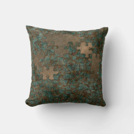 Almofada travesseiro decorativo quebra-cabeça