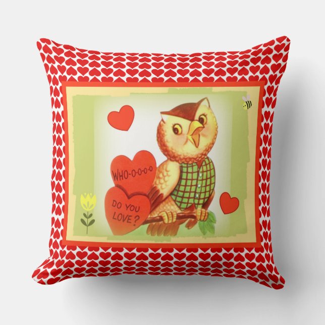 Almofada Travesseiro decorativo "Quem-o-o Do You Love" (Frente)