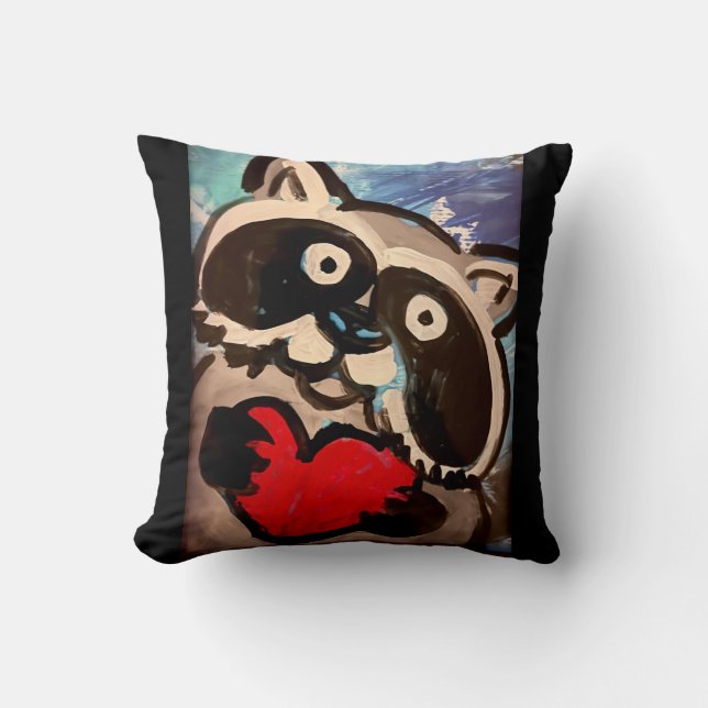 Almofada Travesseiro decorativo Raccoon (Frente)