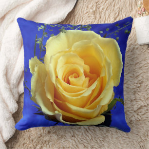 Almofada Travesseiro decorativo Real Azul Rosa Amarelo