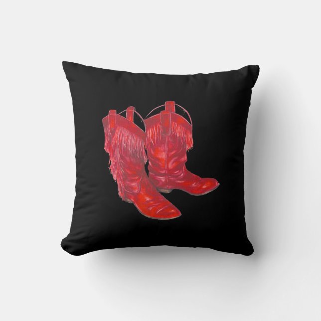 Almofada Travesseiro decorativo Red Boots (Frente)