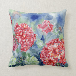 Almofada travesseiro decorativo "Red Geraniums II"