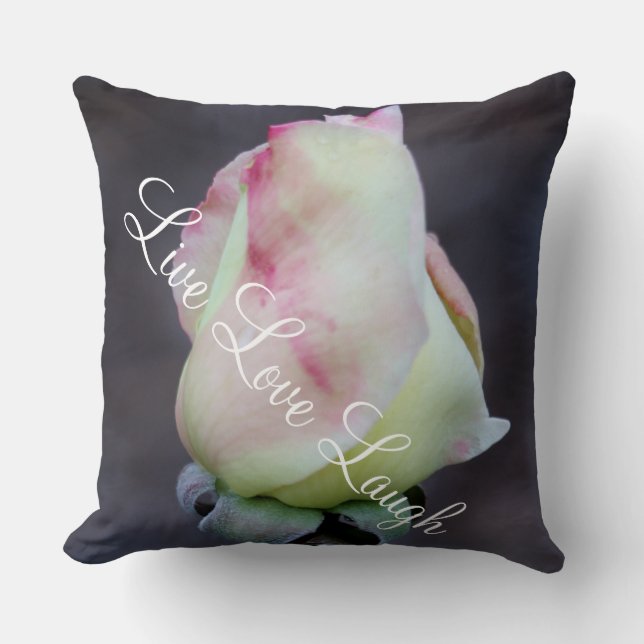 Almofada Travesseiro decorativo/Red & Yellow Rose Bud (Frente)