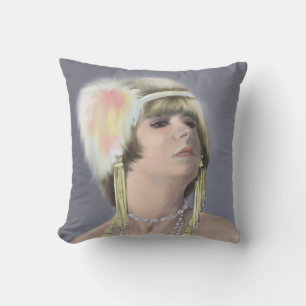 Almofada Travesseiro decorativo Retrato Siren de Verão