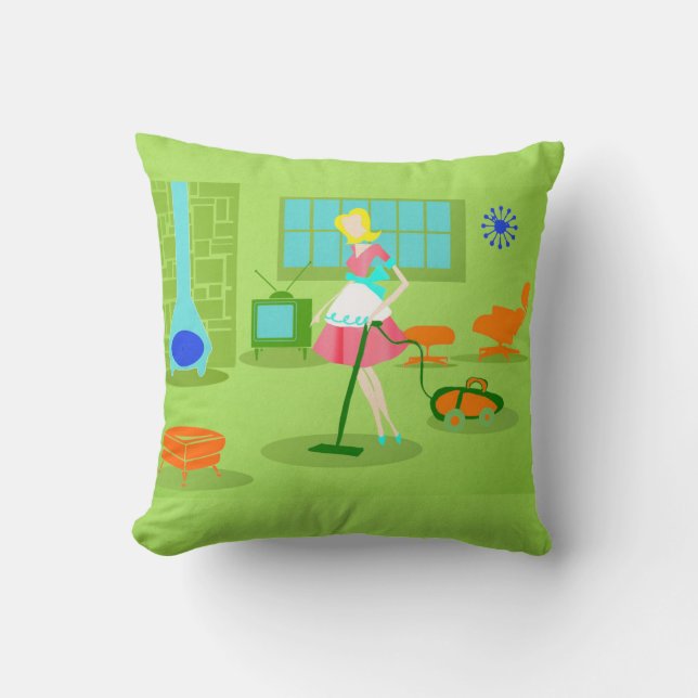 Almofada Travesseiro decorativo retro moderno da dona de (Frente)
