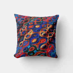 Almofada Travesseiro decorativo Ripple Psicodélico Neon