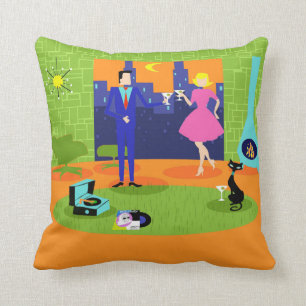 Almofada Travesseiro decorativo romântico retro do casal d