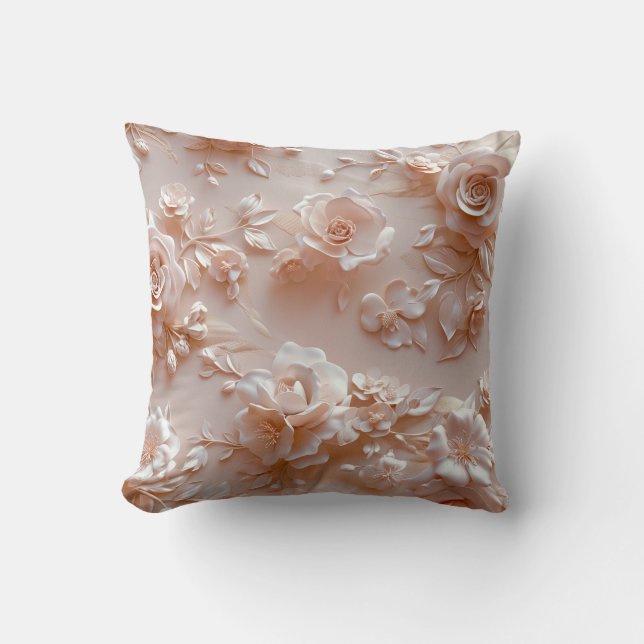 Almofada Travesseiro decorativo rosa (Frente)