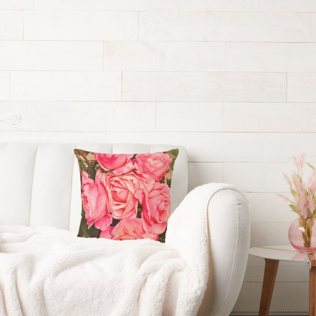 Almofada Travesseiro decorativo rosa (Sofá)