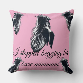 Almofada Travesseiro Decorativo Rosa Motivacional com Citaç