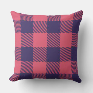Almofada Travesseiro Decorativo Rosa Quente Magenta Índigo